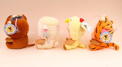 正版十二生肖悠嘻猴公仔套裝 萌趣生肖，超值收藏